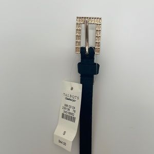 Talbots belt/ slim black